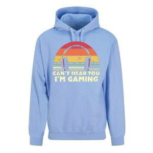 Funny Gamer Gift Idea Cant Hear You Im Gaming Unisex Surf Hoodie