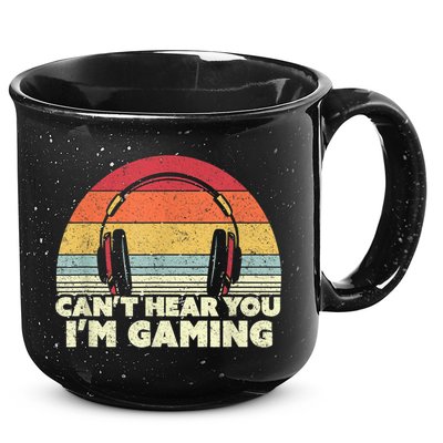 Funny Gamer Gift Idea Cant Hear You Im Gaming 15oz Campfire Ceramic Mug