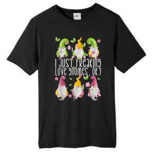 Funny Garden Gnome I Just Freaking Love Gnomes Tall Fusion ChromaSoft Performance T-Shirt