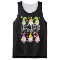 Funny Garden Gnome I Just Freaking Love Gnomes Mesh Reversible Basketball Jersey Tank