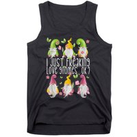 Funny Garden Gnome I Just Freaking Love Gnomes Tank Top