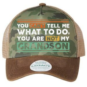 Funny Grand Grandpa Gift CanT Tell What To Do Grandson Gift Legacy Tie Dye Trucker Hat