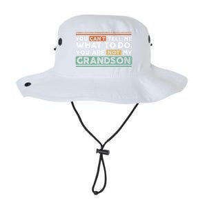 Funny Grand Grandpa Gift CanT Tell What To Do Grandson Gift Legacy Cool Fit Booney Bucket Hat