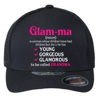 Funny Glamma Grandma Cute Mommy Mama Mother's Day Flexfit Unipanel Trucker Cap