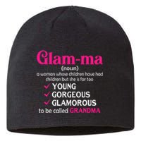 Funny Glamma Grandma Cute Mommy Mama Mother's Day Sustainable Beanie