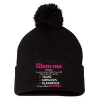 Funny Glamma Grandma Cute Mommy Mama Mother's Day Pom Pom 12in Knit Beanie