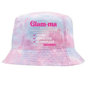 Funny Glamma Grandma Cute Mommy Mama Mother's Day Tie-Dyed Bucket Hat