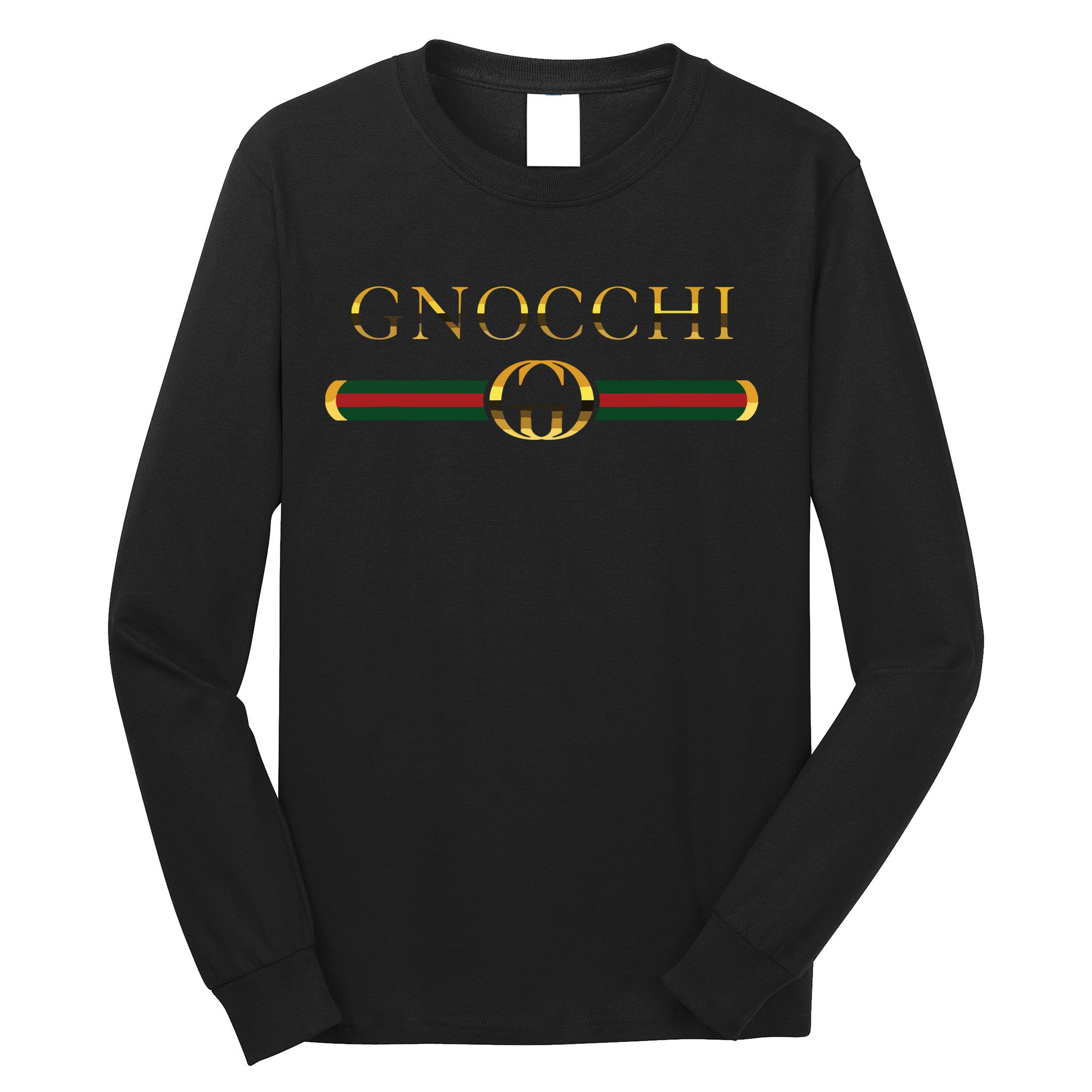 Funny Graphic Gnocchi Italian Pasta Novelty Gift Food Long Sleeve Shirt