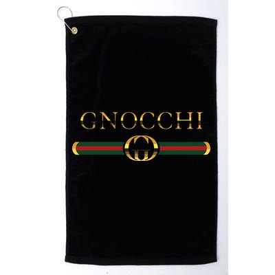 Funny Graphic Gnocchi Italian Pasta Novelty Gift Food Golf Towel