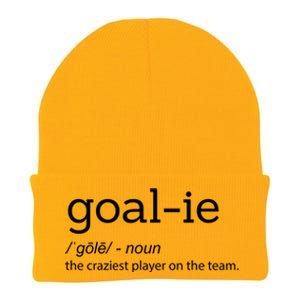 Funny Goalie Goalkeeper Definition Soccer Hockey Player Gift Funny Gift Knit Cap Winter Beanie