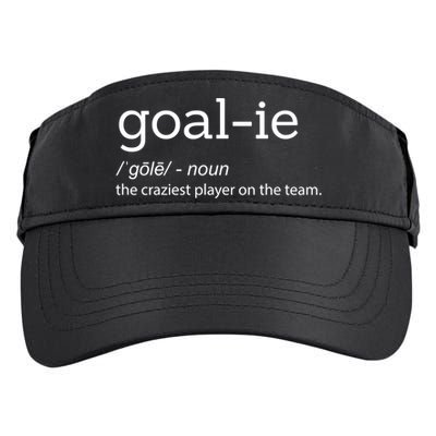 Funny Goalie Goalkeeper Definition Soccer Hockey Player Gift Funny Gift Adult Drive Performance Visor