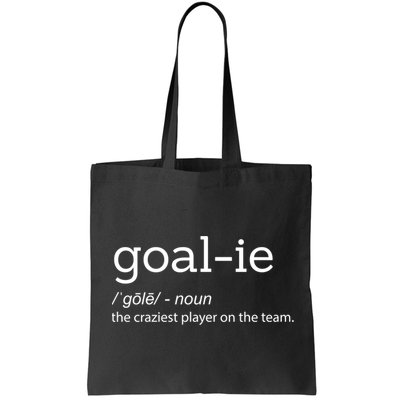 Funny Goalie Goalkeeper Definition Soccer Hockey Player Gift Funny Gift Bag