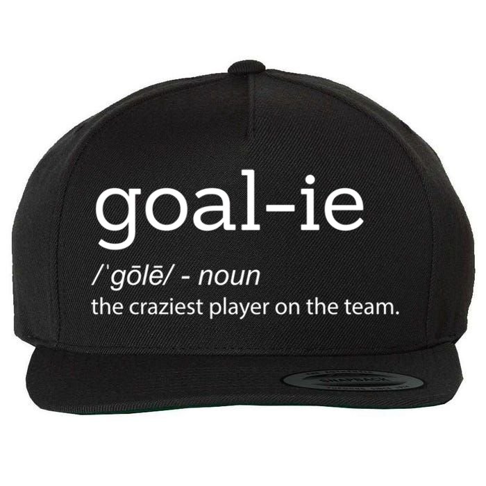 Funny Goalie Goalkeeper Definition Soccer Hockey Player Gift Funny Gift Wool Snapback Cap