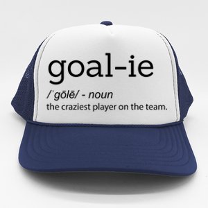 Funny Goalie Goalkeeper Definition Soccer Hockey Player Gift Funny Gift Trucker Hat