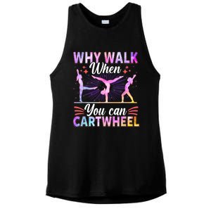 Funny Gymnastics Gymnast Gift For Girls Women Cool Cartwheel Gift Ladies PosiCharge Tri-Blend Wicking Tank