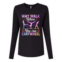 Funny Gymnastics Gymnast Gift For Girls Women Cool Cartwheel Gift Womens Cotton Relaxed Long Sleeve T-Shirt