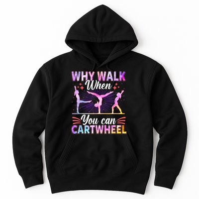 Funny Gymnastics Gymnast Gift For Girls Women Cool Cartwheel Gift Hoodie