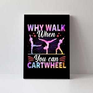 Funny Gymnastics Gymnast Gift For Girls Women Cool Cartwheel Gift Canvas