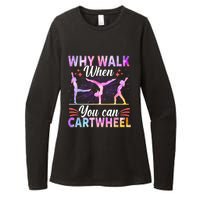 Funny Gymnastics Gymnast Gift For Girls Women Cool Cartwheel Gift Womens CVC Long Sleeve Shirt