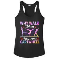 Funny Gymnastics Gymnast Gift For Girls Women Cool Cartwheel Gift Ladies PosiCharge Competitor Racerback Tank