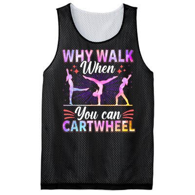 Funny Gymnastics Gymnast Gift For Girls Women Cool Cartwheel Gift Mesh Reversible Basketball Jersey Tank