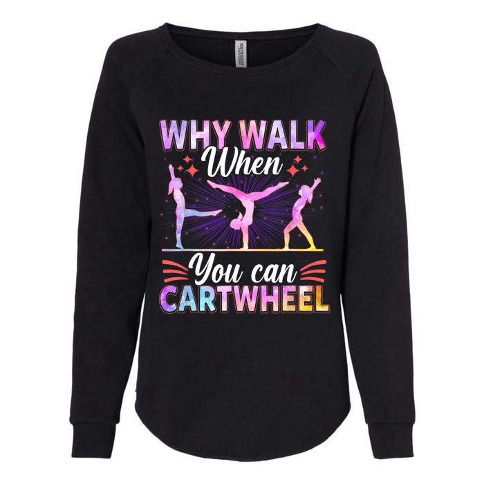 Funny Gymnastics Gymnast Gift For Girls Women Cool Cartwheel Gift Womens California Wash Sweatshirt