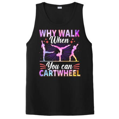 Funny Gymnastics Gymnast Gift For Girls Women Cool Cartwheel Gift PosiCharge Competitor Tank