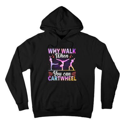 Funny Gymnastics Gymnast Gift For Girls Women Cool Cartwheel Gift Tall Hoodie