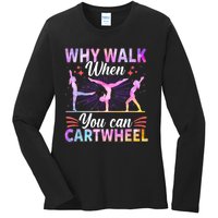 Funny Gymnastics Gymnast Gift For Girls Women Cool Cartwheel Gift Ladies Long Sleeve Shirt