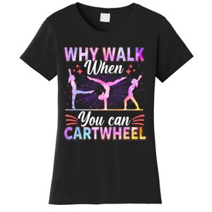 Funny Gymnastics Gymnast Gift For Girls Women Cool Cartwheel Gift Women's T-Shirt