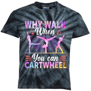 Funny Gymnastics Gymnast Gift For Girls Women Cool Cartwheel Gift Kids Tie-Dye T-Shirt