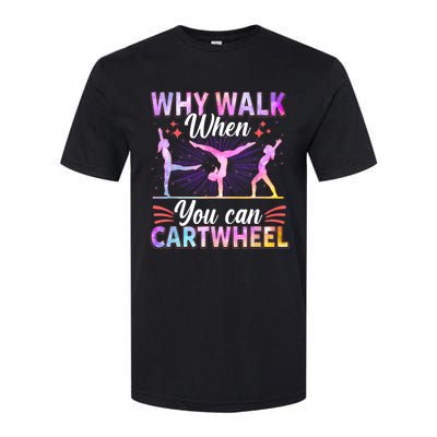 Funny Gymnastics Gymnast Gift For Girls Women Cool Cartwheel Gift Softstyle CVC T-Shirt