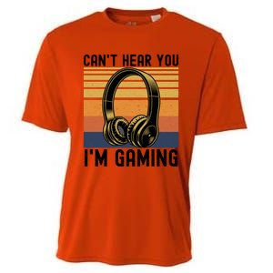 Funny Gaming Gift I Can't Hear You I Am Gaming Cooling Performance Crew T-Shirt