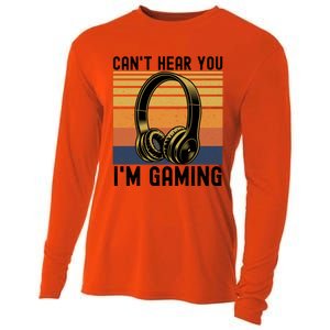 Funny Gaming Gift I Can't Hear You I Am Gaming Cooling Performance Long Sleeve Crew