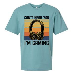 Funny Gaming Gift I Can't Hear You I Am Gaming Sueded Cloud Jersey T-Shirt