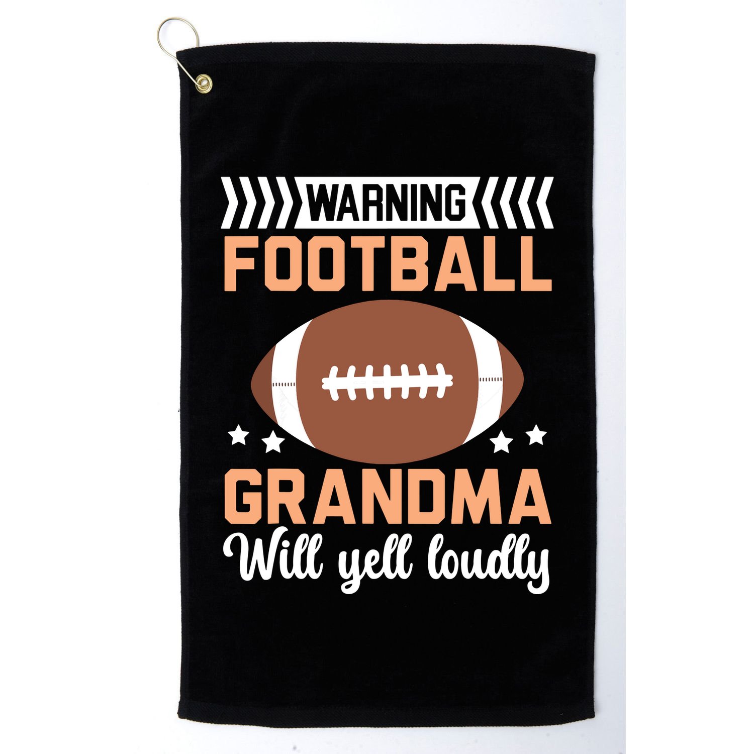 Football Grandma Grandmother Granny Grandparents Day Golf Towel