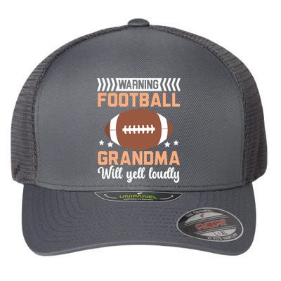 Football Grandma Grandmother Granny Grandparents Day Flexfit Unipanel Trucker Cap