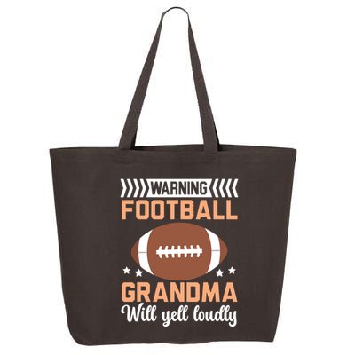 Football Grandma Grandmother Granny Grandparents Day 25L Jumbo Tote
