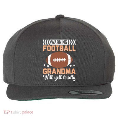 Football Grandma Grandmother Granny Grandparents Day Wool Snapback Cap
