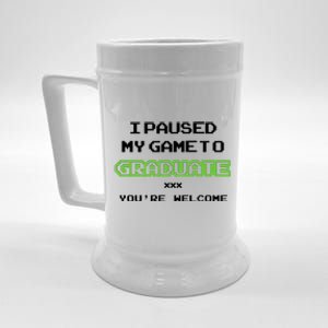 Funny Gamer Graduate Graduation Beer Stein