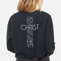 For Greater Glory Cropped Pullover Crew