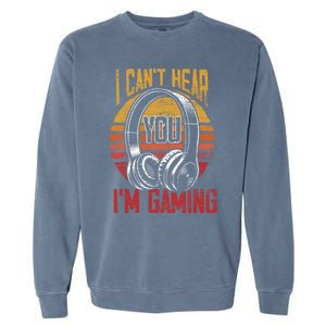 Funny Gamer Gift Idea Controller Video Games Retro Gaming Gift Garment-Dyed Sweatshirt