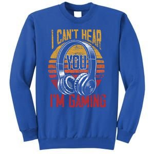 Funny Gamer Gift Idea Controller Video Games Retro Gaming Gift Tall Sweatshirt