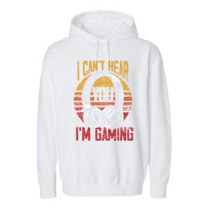 Funny Gamer Gift Idea Controller Video Games Retro Gaming Gift Garment-Dyed Fleece Hoodie