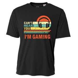 Funny Gamer Gift Headset Cant Hear You Im Gaming Cooling Performance Crew T-Shirt