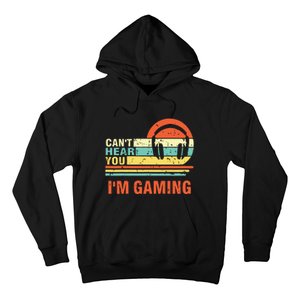 Funny Gamer Gift Headset Cant Hear You Im Gaming Hoodie