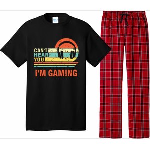 Funny Gamer Gift Headset Cant Hear You Im Gaming Pajama Set