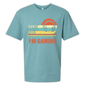 Funny Gamer Gift Headset Cant Hear You Im Gaming Sueded Cloud Jersey T-Shirt