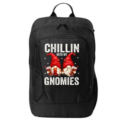 Funny Garden Gnomes For Cola Lovers Chillin With My Gnomies Cute Gift City Backpack