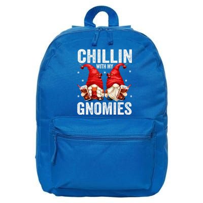 Funny Garden Gnomes For Cola Lovers Chillin With My Gnomies Cute Gift 16 in Basic Backpack